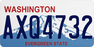WA license plate AXQ4732