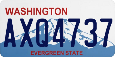 WA license plate AXQ4737