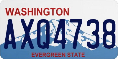 WA license plate AXQ4738