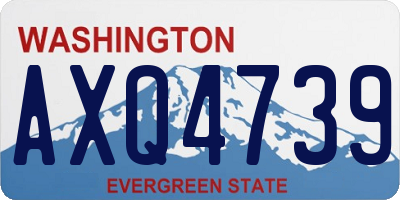 WA license plate AXQ4739