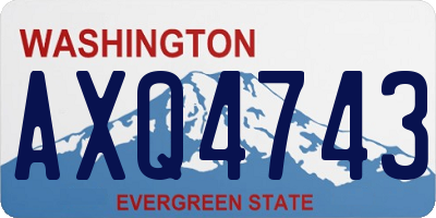 WA license plate AXQ4743
