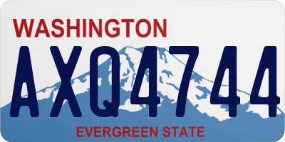 WA license plate AXQ4744