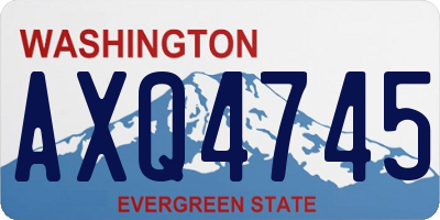 WA license plate AXQ4745