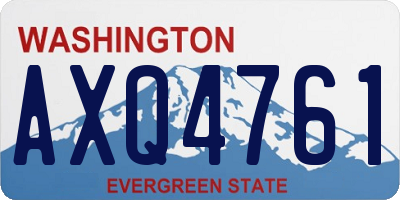 WA license plate AXQ4761