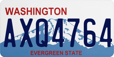 WA license plate AXQ4764