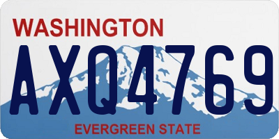 WA license plate AXQ4769