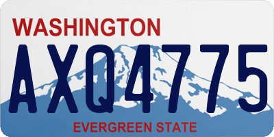 WA license plate AXQ4775