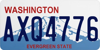 WA license plate AXQ4776