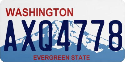WA license plate AXQ4778
