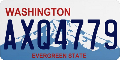 WA license plate AXQ4779