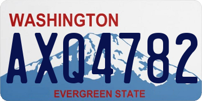 WA license plate AXQ4782