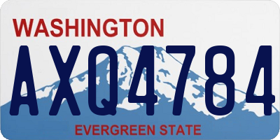 WA license plate AXQ4784