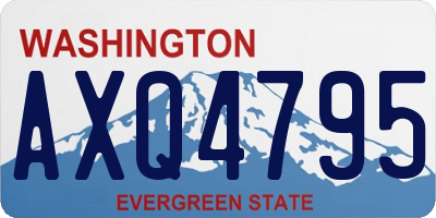 WA license plate AXQ4795