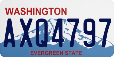 WA license plate AXQ4797