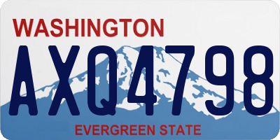 WA license plate AXQ4798