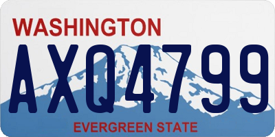 WA license plate AXQ4799