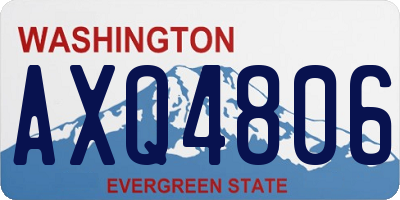 WA license plate AXQ4806