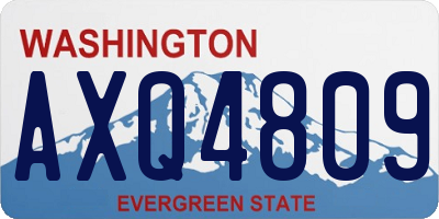 WA license plate AXQ4809