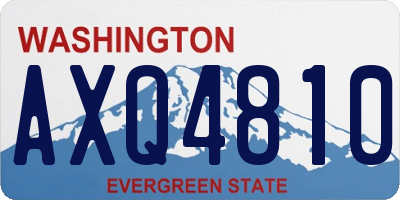 WA license plate AXQ4810
