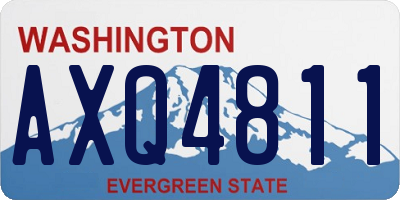 WA license plate AXQ4811