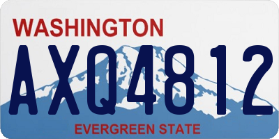 WA license plate AXQ4812
