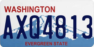WA license plate AXQ4813