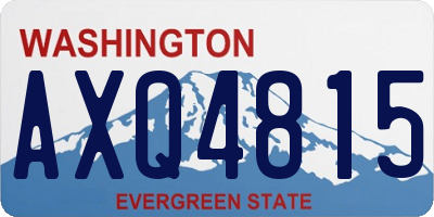 WA license plate AXQ4815