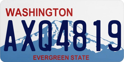 WA license plate AXQ4819