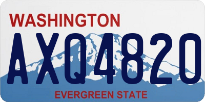 WA license plate AXQ4820