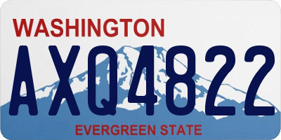 WA license plate AXQ4822