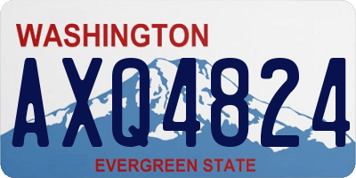 WA license plate AXQ4824