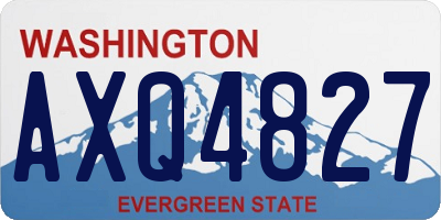WA license plate AXQ4827