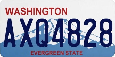 WA license plate AXQ4828