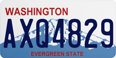 WA license plate AXQ4829