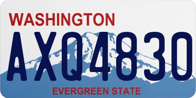 WA license plate AXQ4830