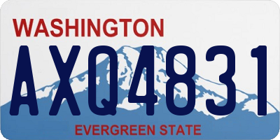 WA license plate AXQ4831