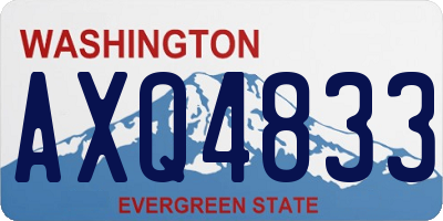 WA license plate AXQ4833