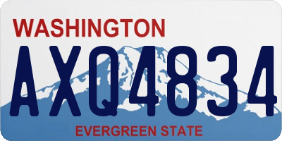 WA license plate AXQ4834