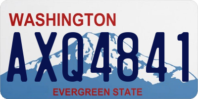 WA license plate AXQ4841