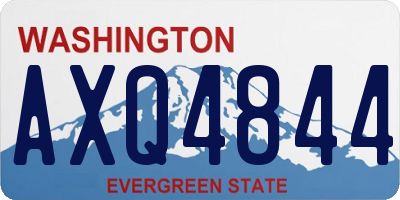 WA license plate AXQ4844