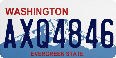 WA license plate AXQ4846