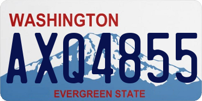 WA license plate AXQ4855