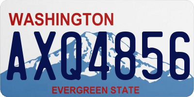WA license plate AXQ4856
