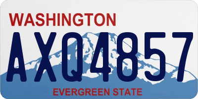 WA license plate AXQ4857