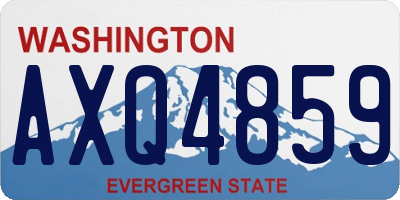 WA license plate AXQ4859