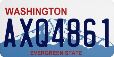 WA license plate AXQ4861