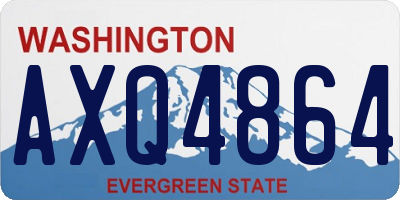 WA license plate AXQ4864