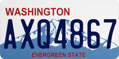 WA license plate AXQ4867