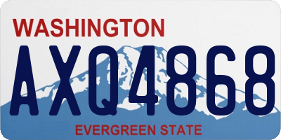 WA license plate AXQ4868