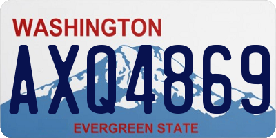 WA license plate AXQ4869